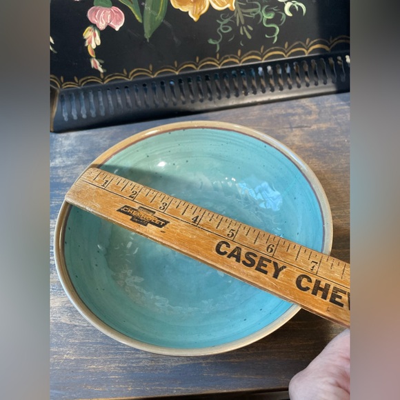 Food Network Robbins egg blue tan cereal bowls set of 5 - Picture 4 of 8